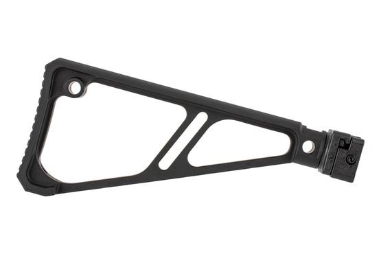 Midwest Industries AK 47 Side Folding Fixed Extruded Stock features a lightweight minimalist design
